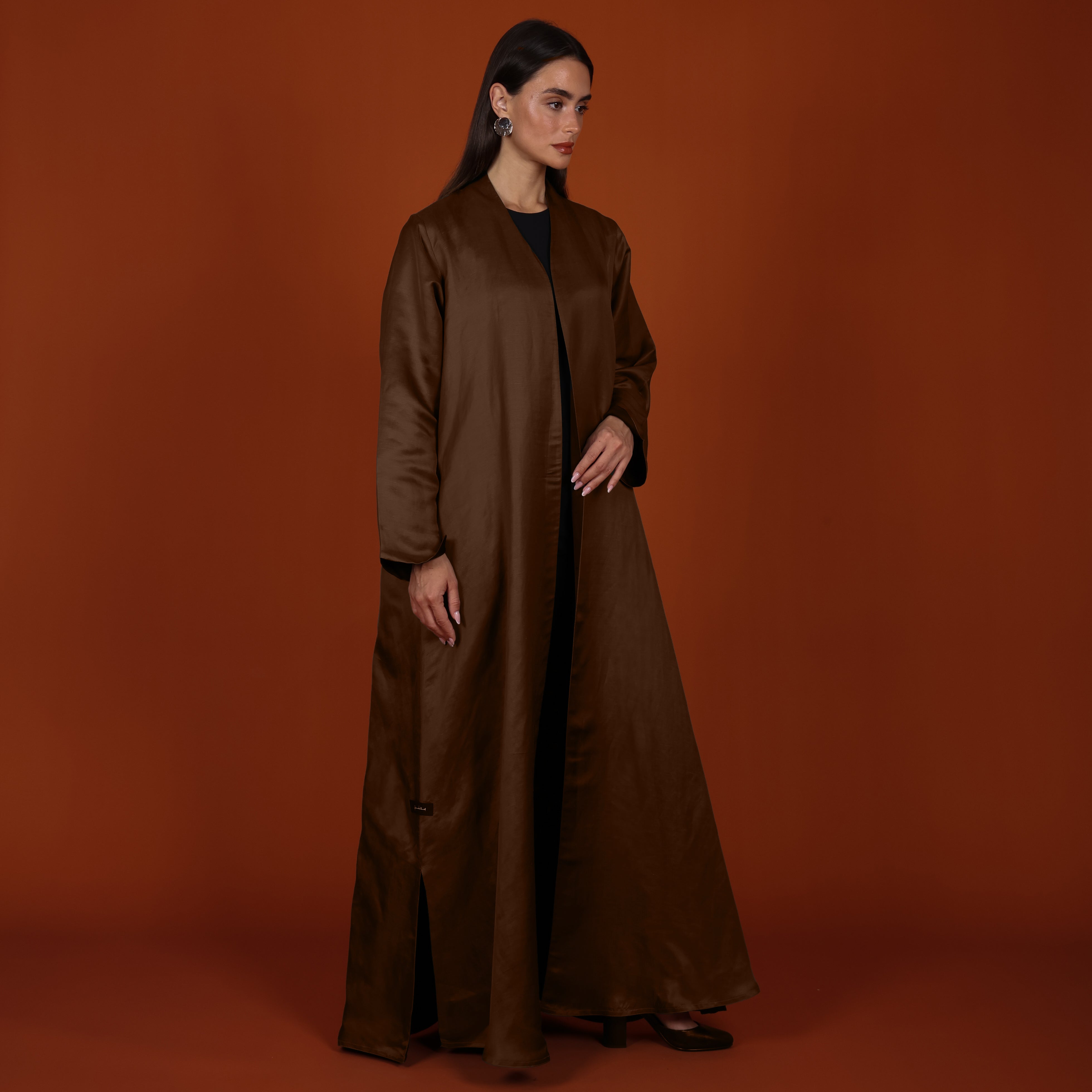 Double-Face SILK - BROWN/BLACK