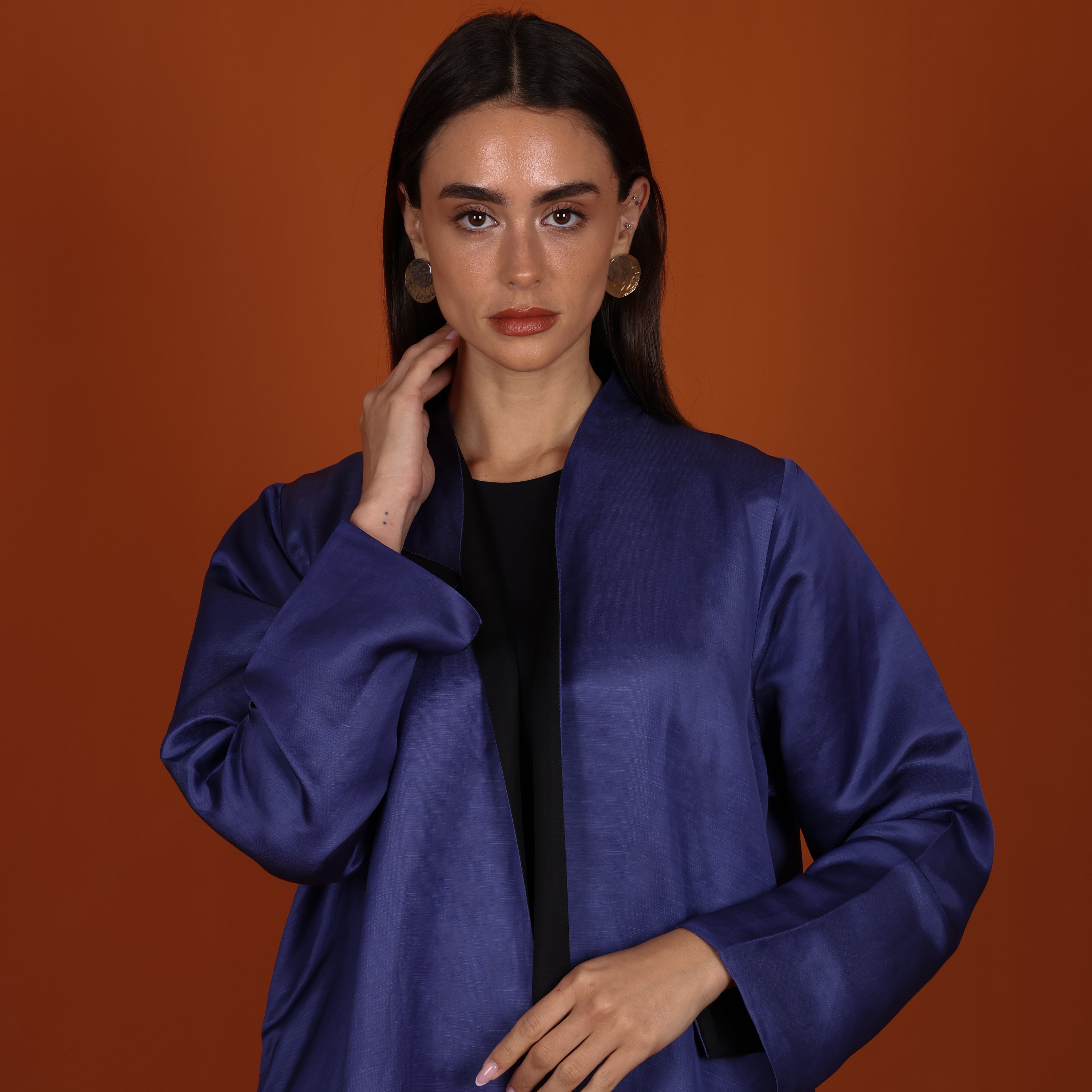 Double-Face SILK - BLUE/BLACK