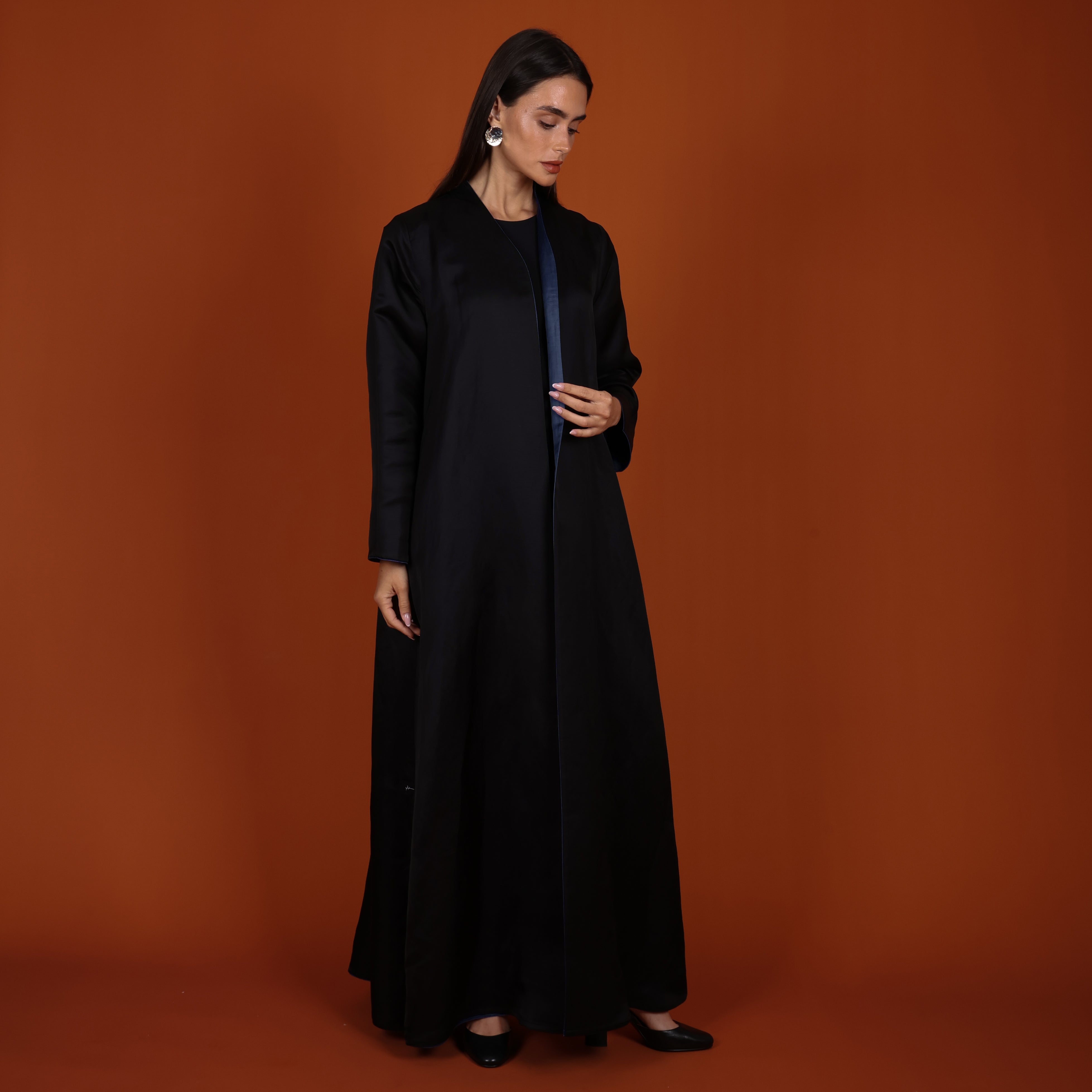 Double-Face SILK - Navy/BLACK