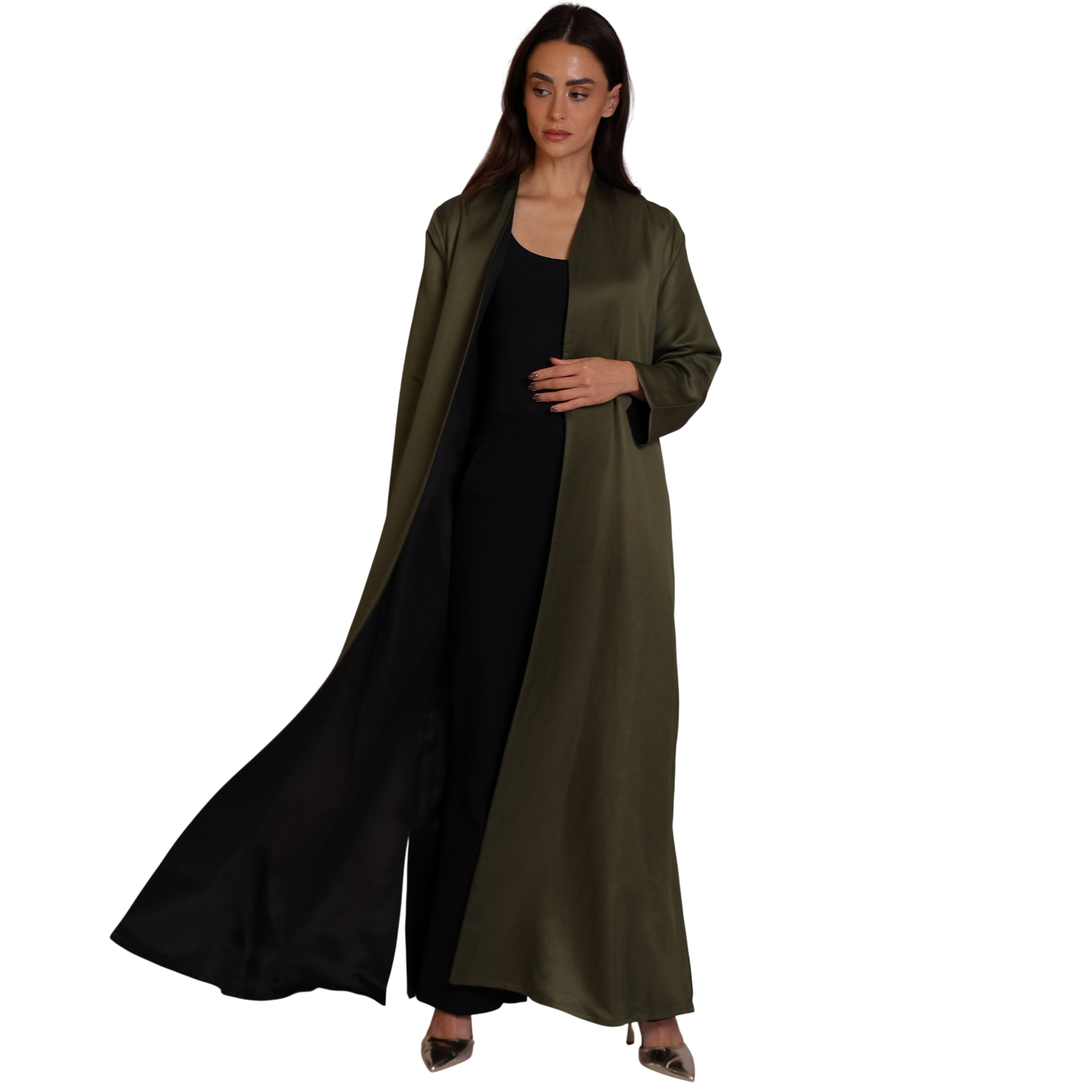 Double-Face SILK - SAGE/BLACK