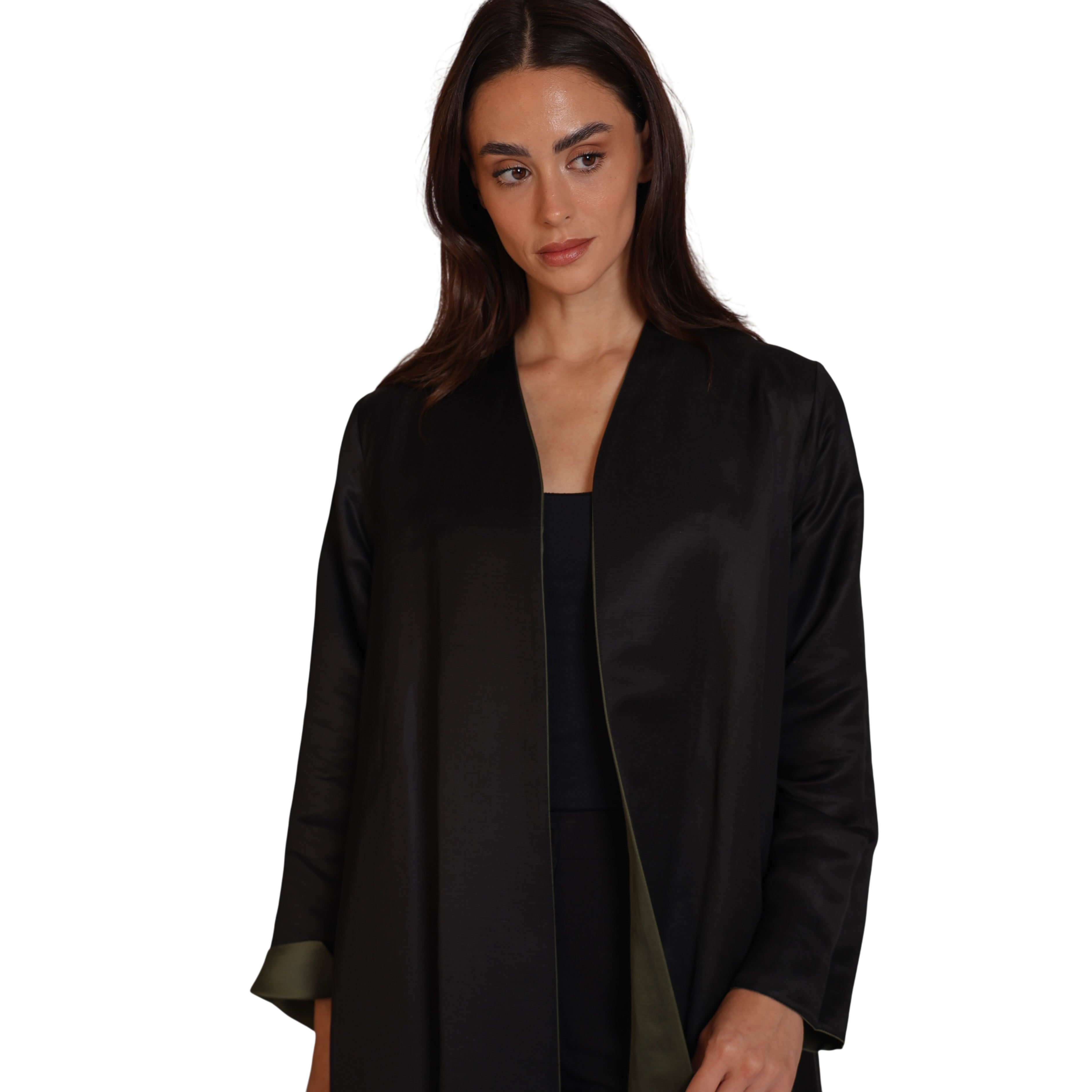 Double-Face SILK - SAGE/BLACK
