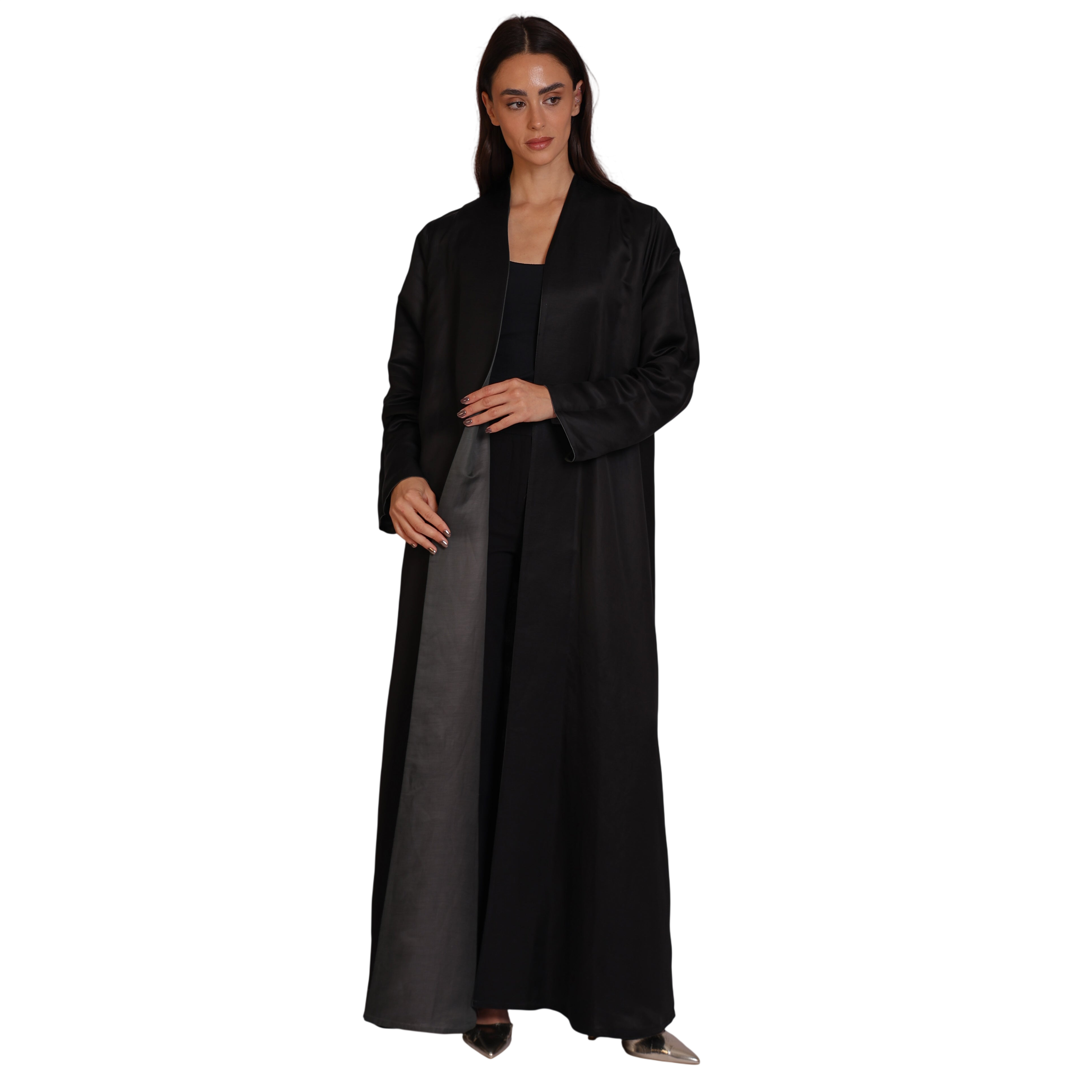 Double-Face SILK - GRAY/BLACK
