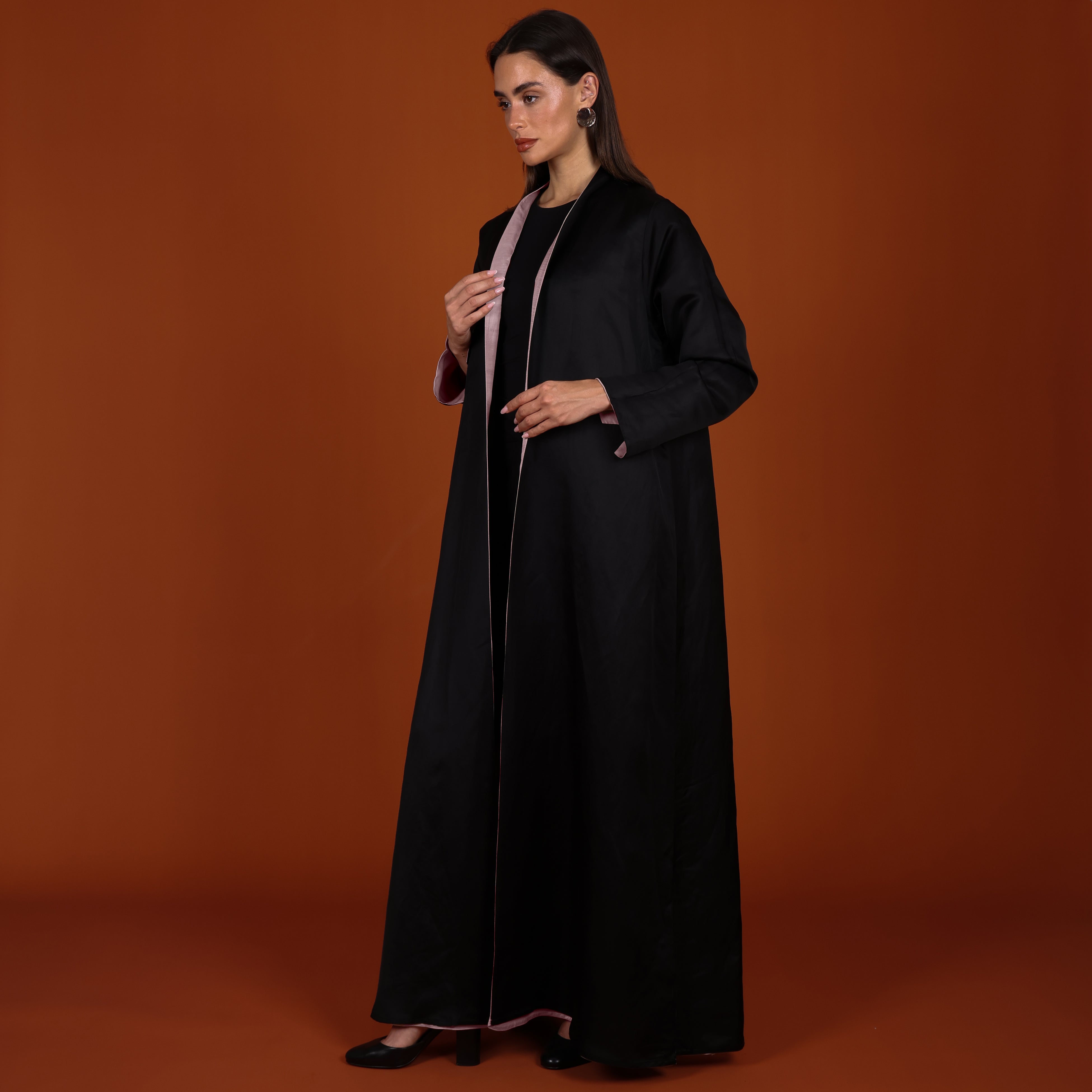 Double-Face SILK - PINK/BLACK