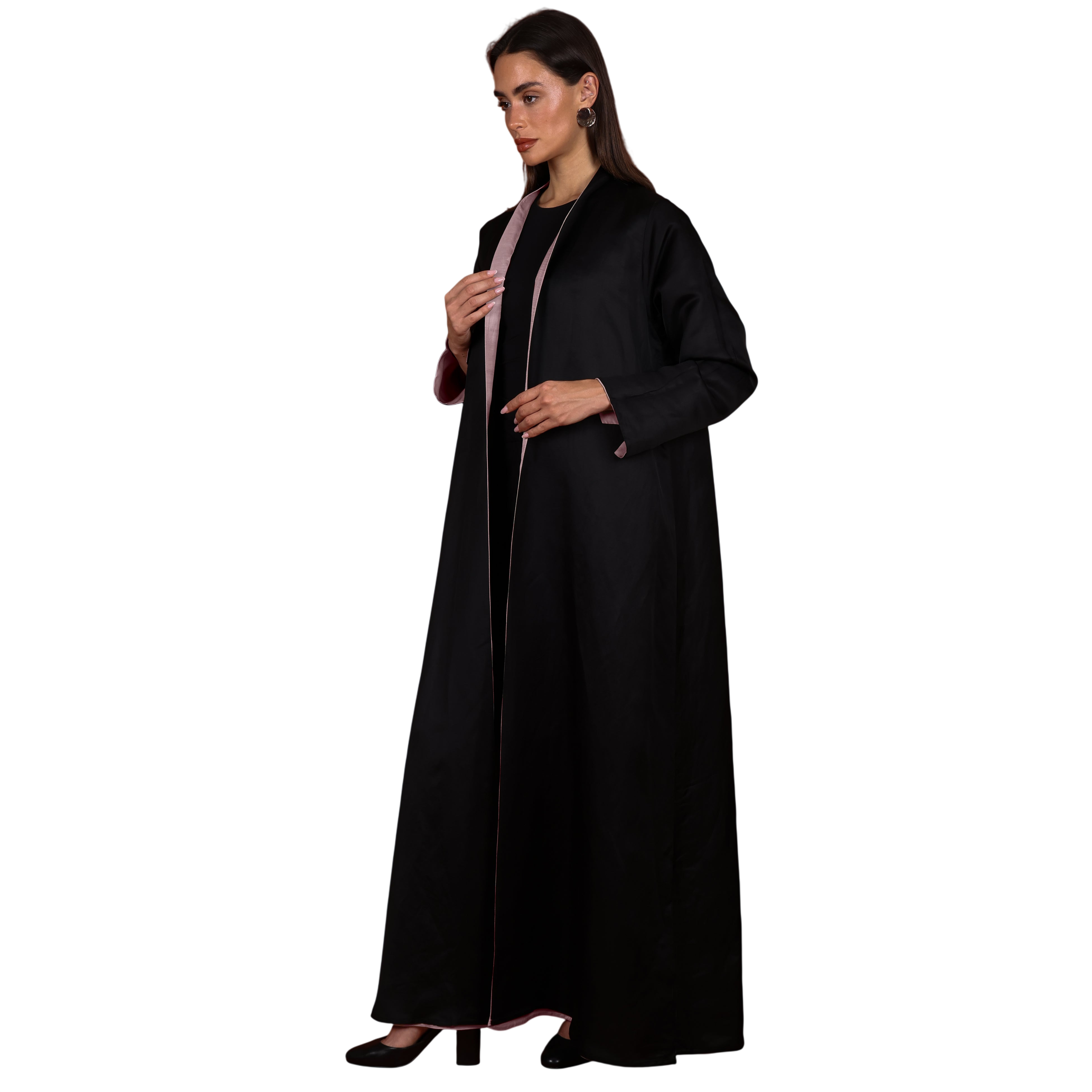 Double-Face SILK - PINK/BLACK