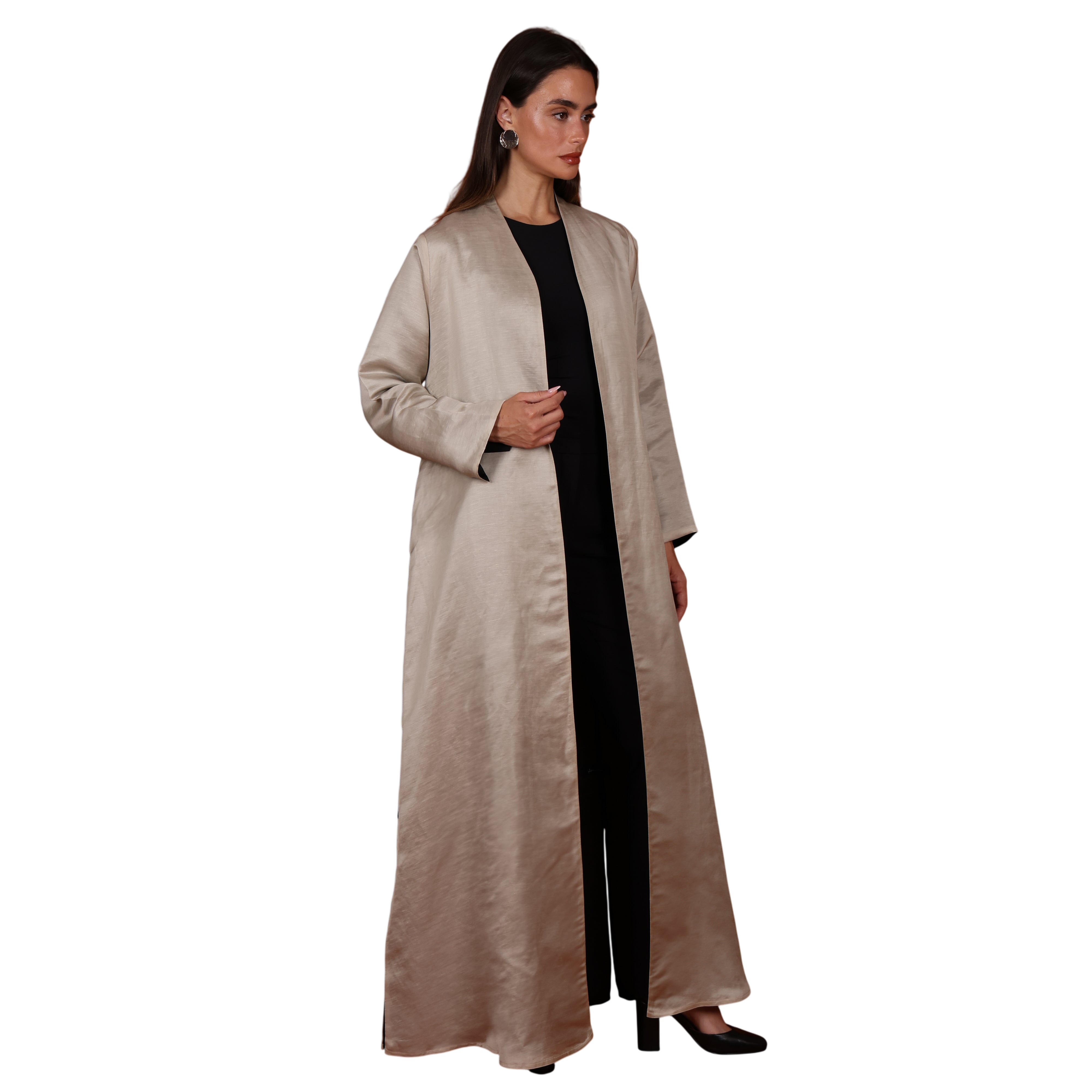 Double-Face SILK - BEIGE/BLACK