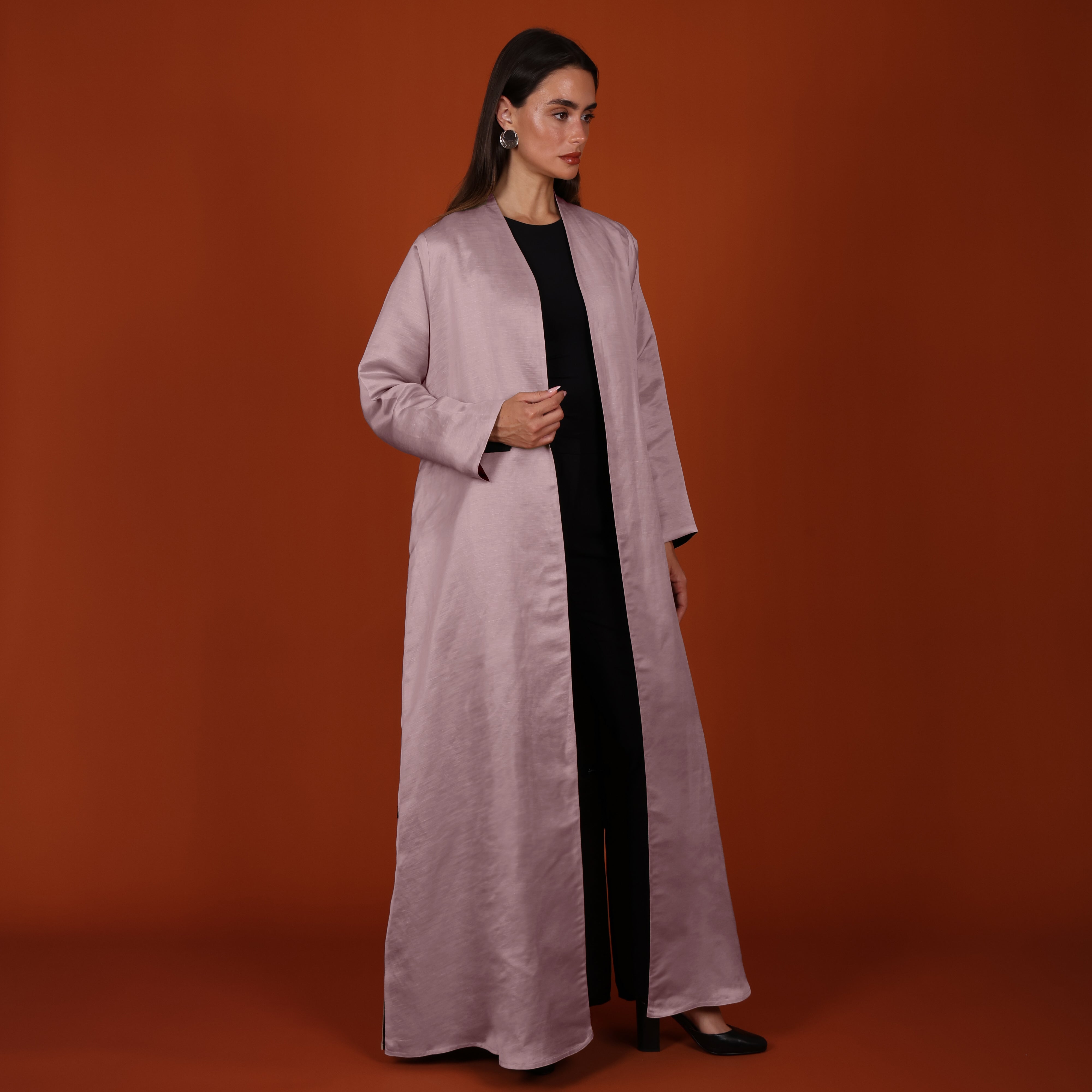 Double-Face SILK - PINK/BLACK