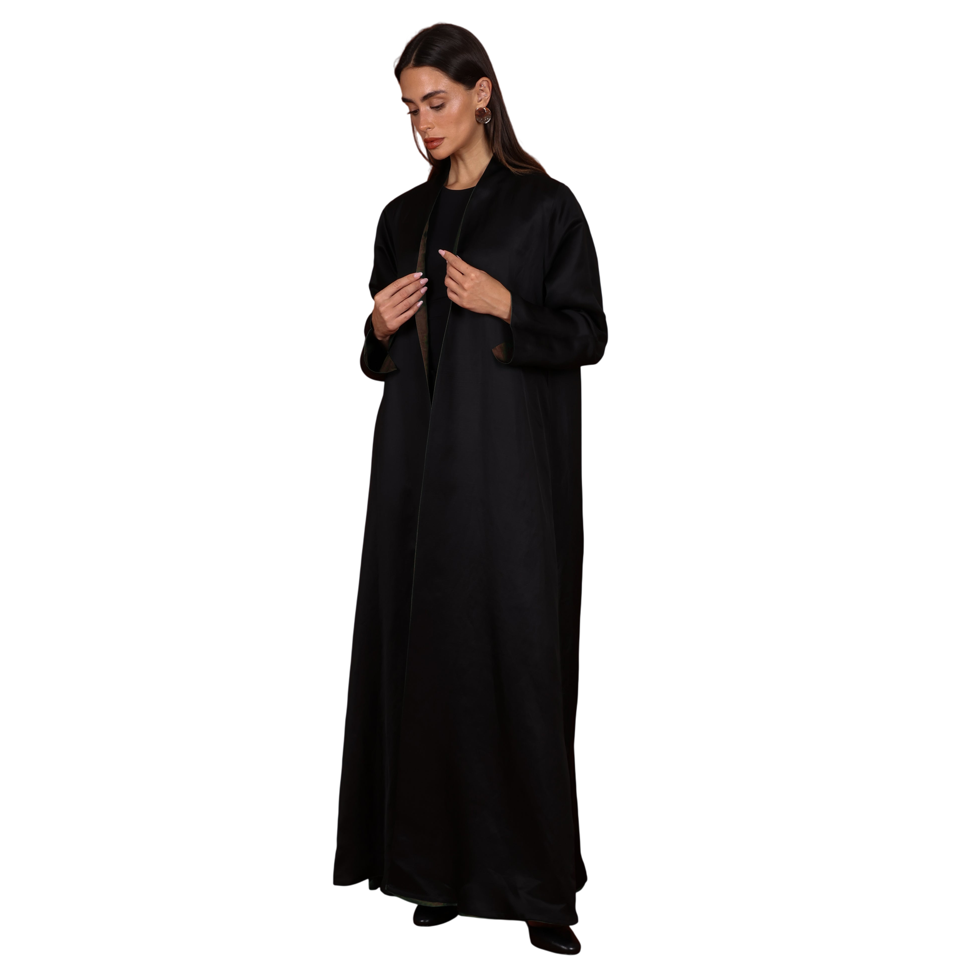 Double-Face SILK - BROWN/BLACK