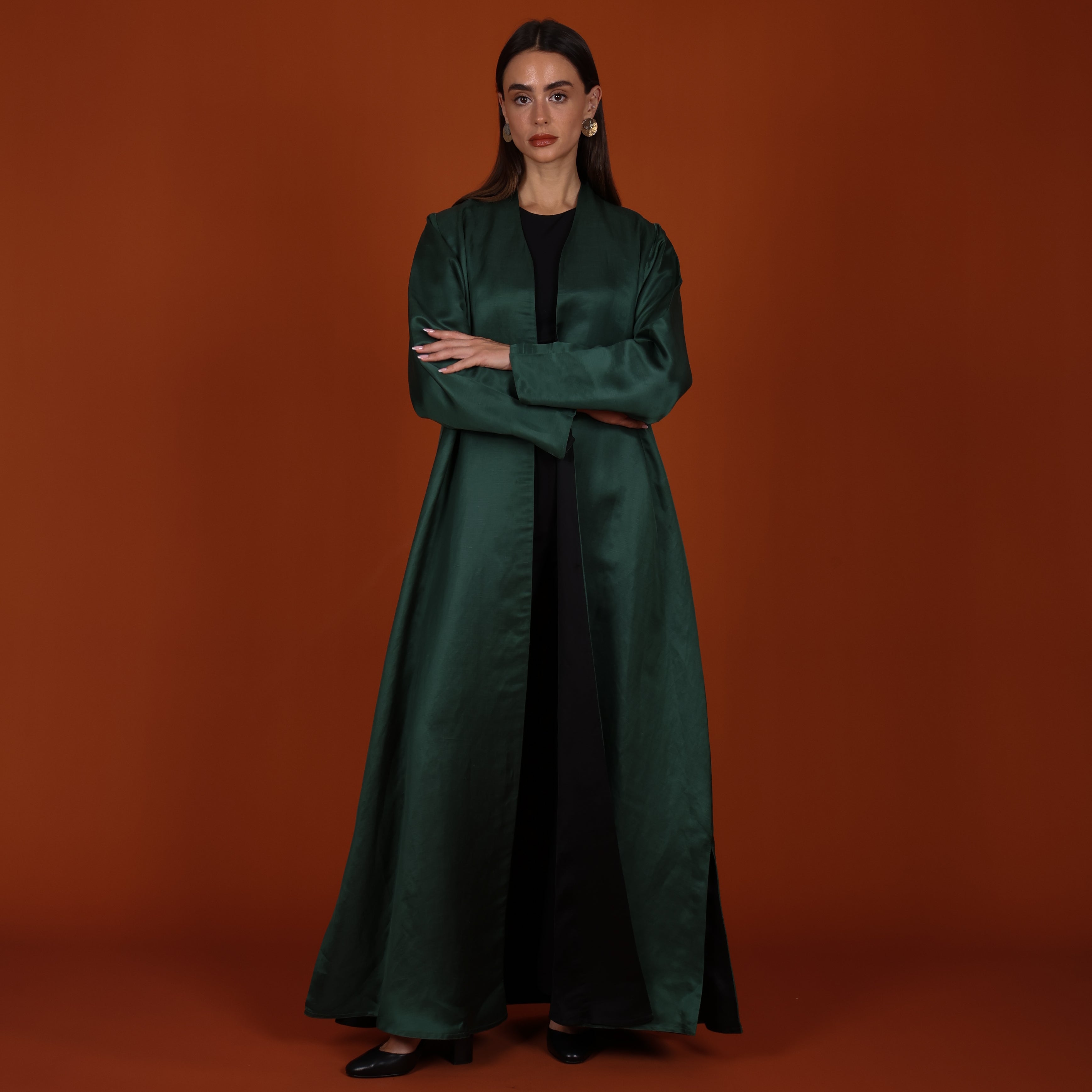 Double-Face SILK - GREEN/BLACK
