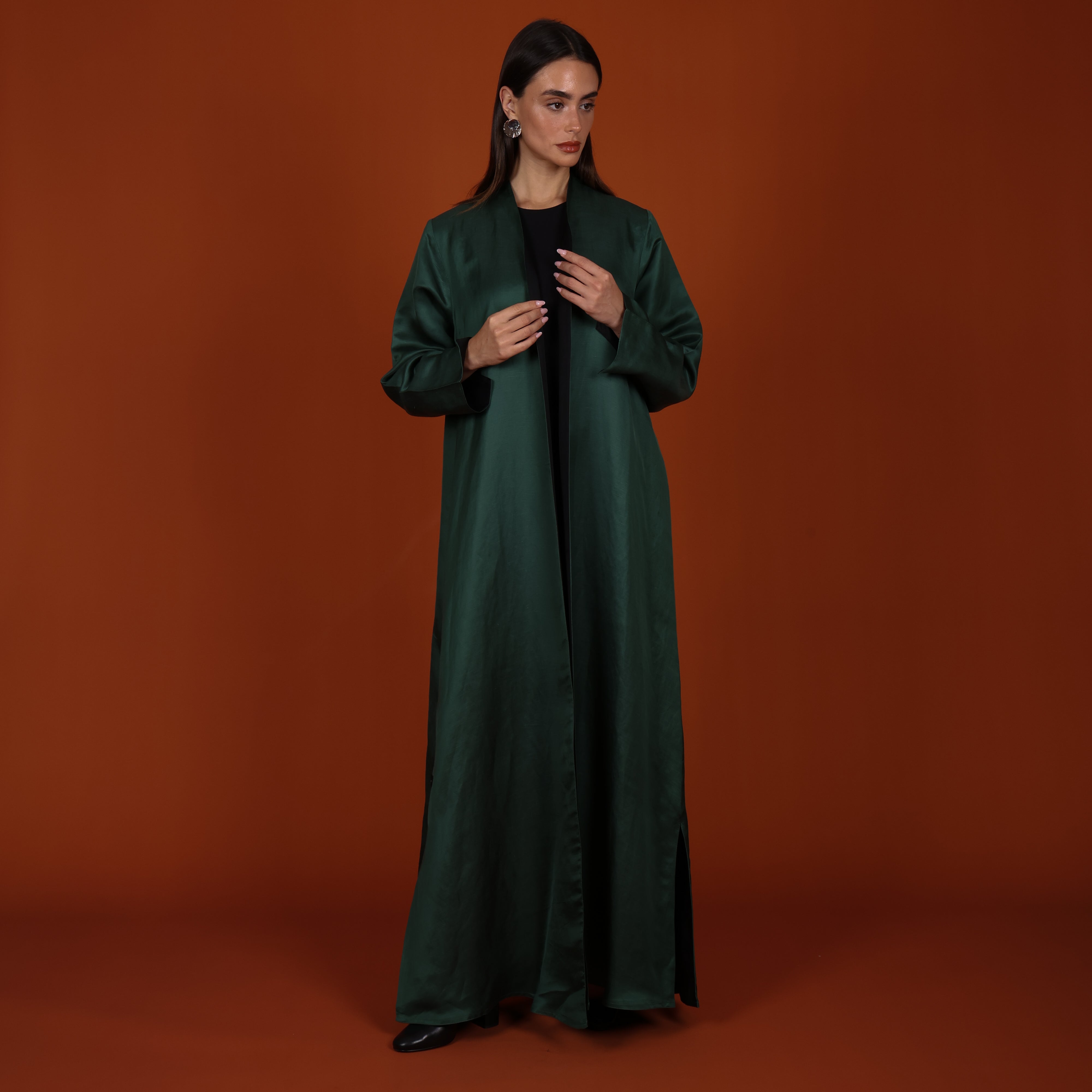 Double-Face SILK - GREEN/BLACK