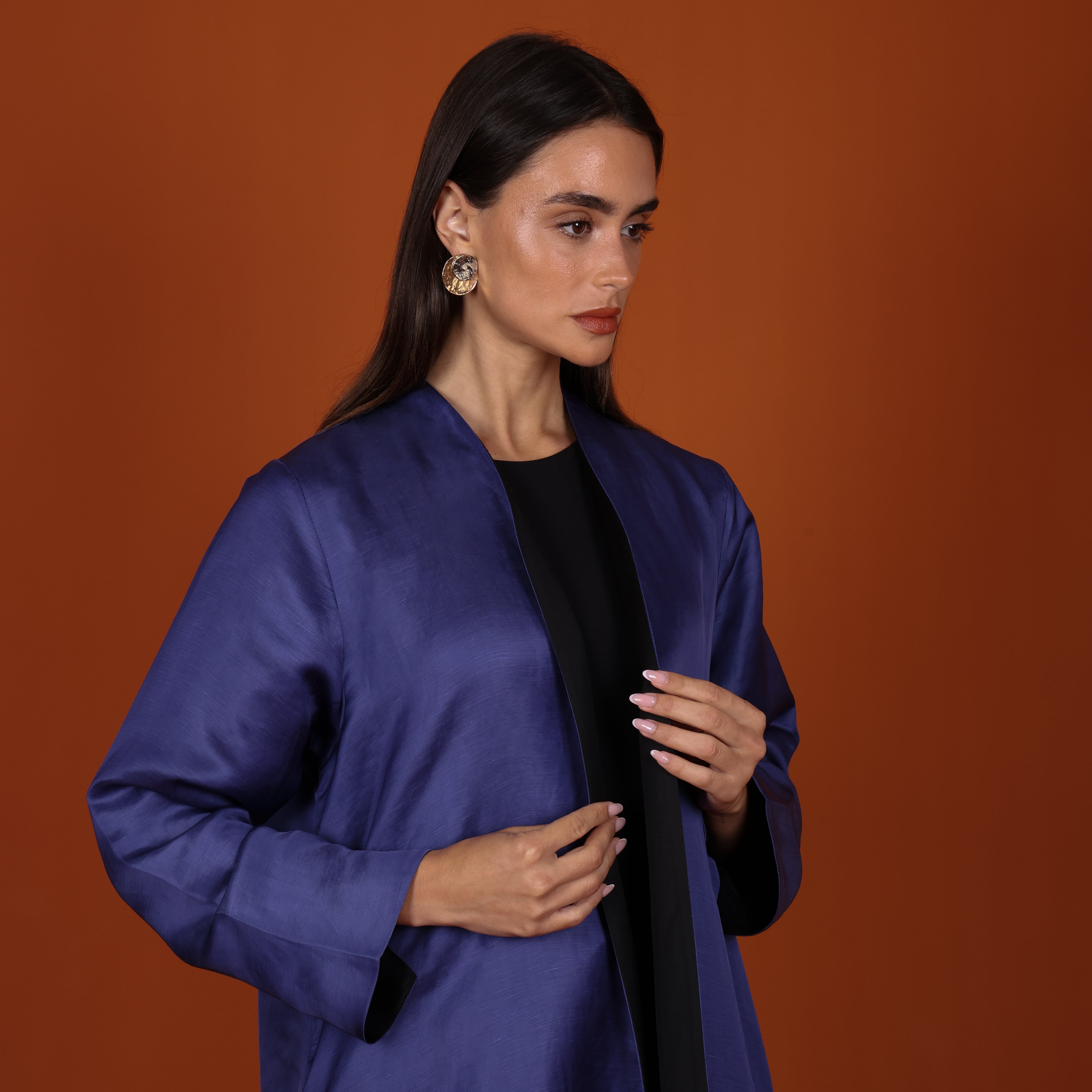 Double-Face SILK - BLUE/BLACK
