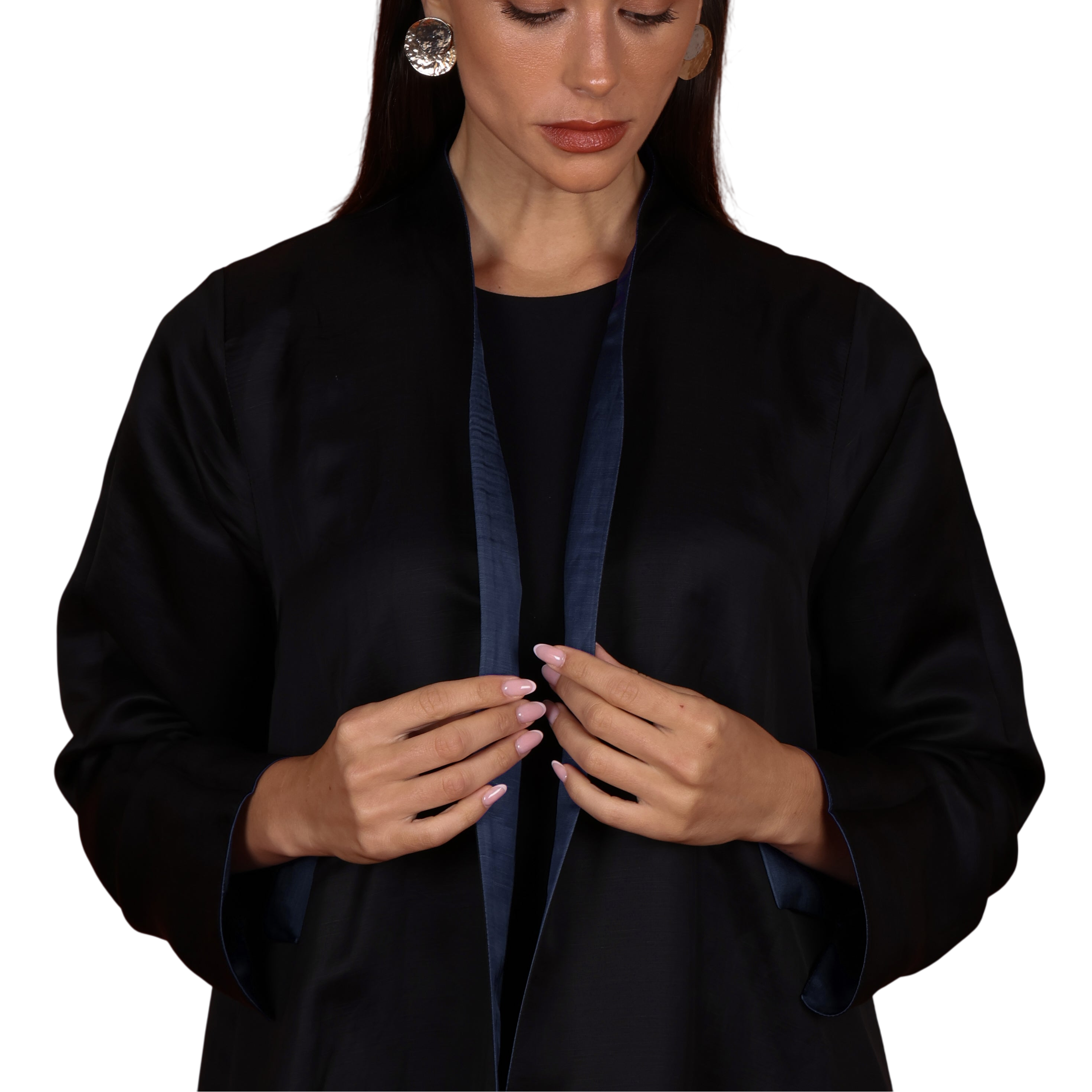 Double-Face SILK - Navy/BLACK