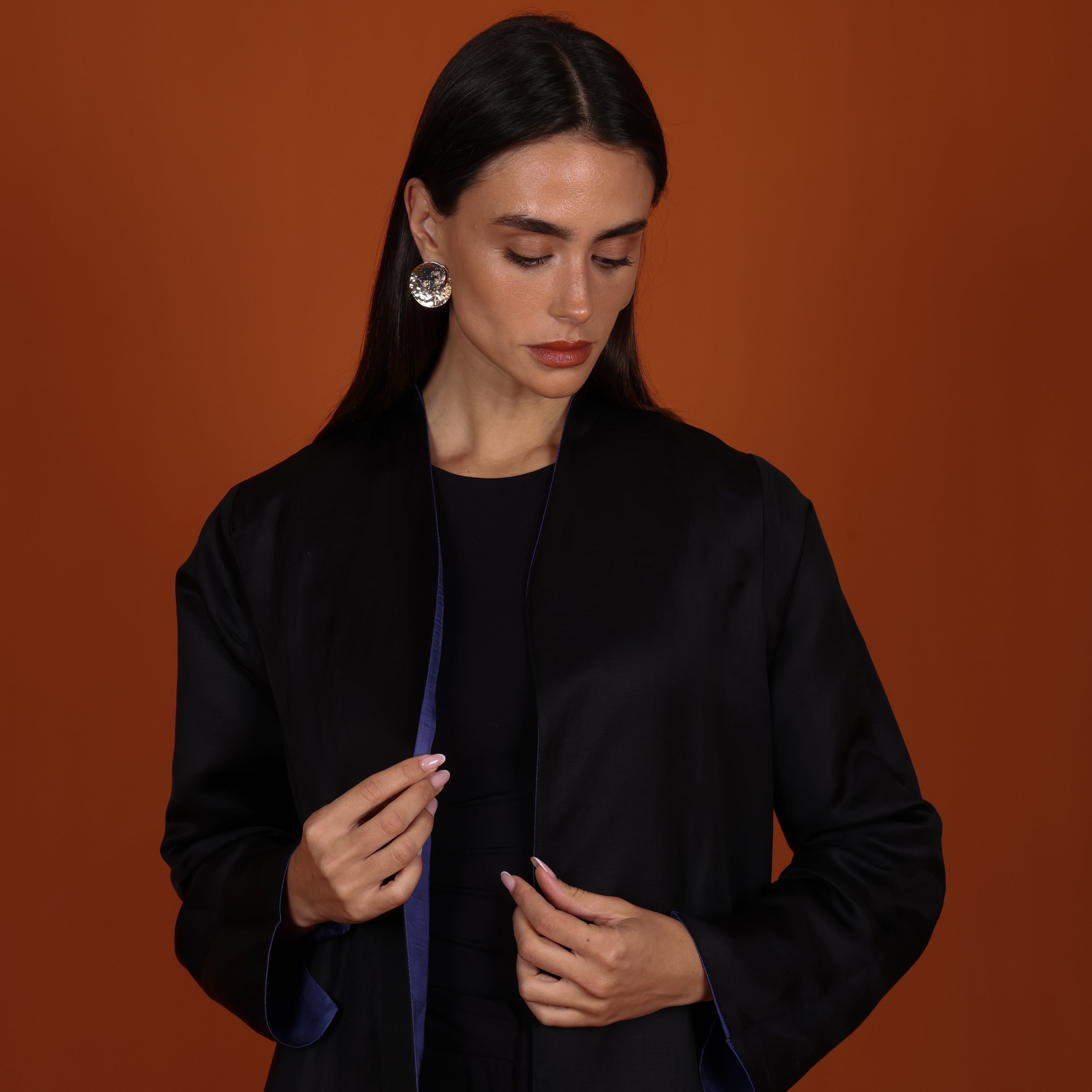 Double-Face SILK - BLUE/BLACK