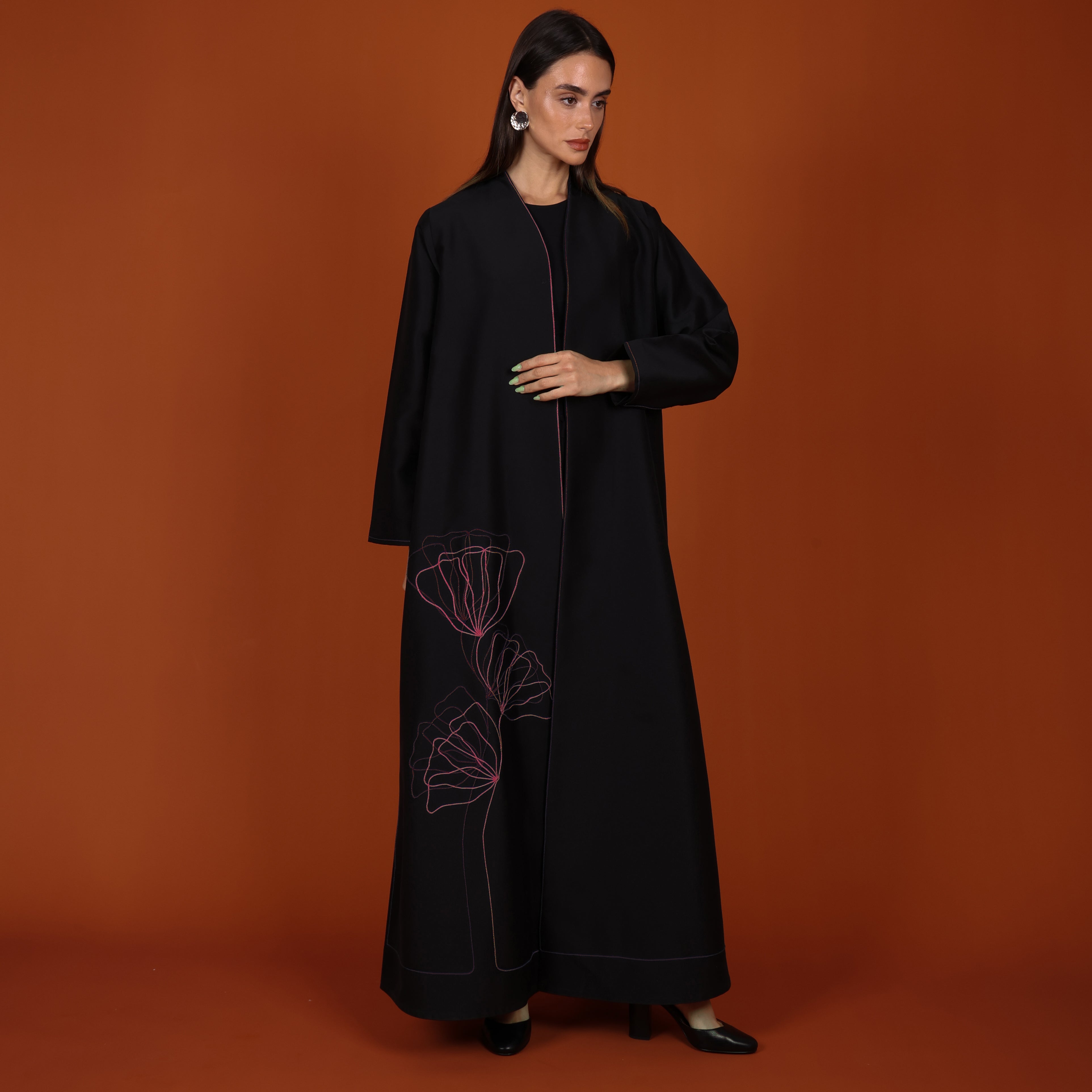 Signature Abaya- Maroon