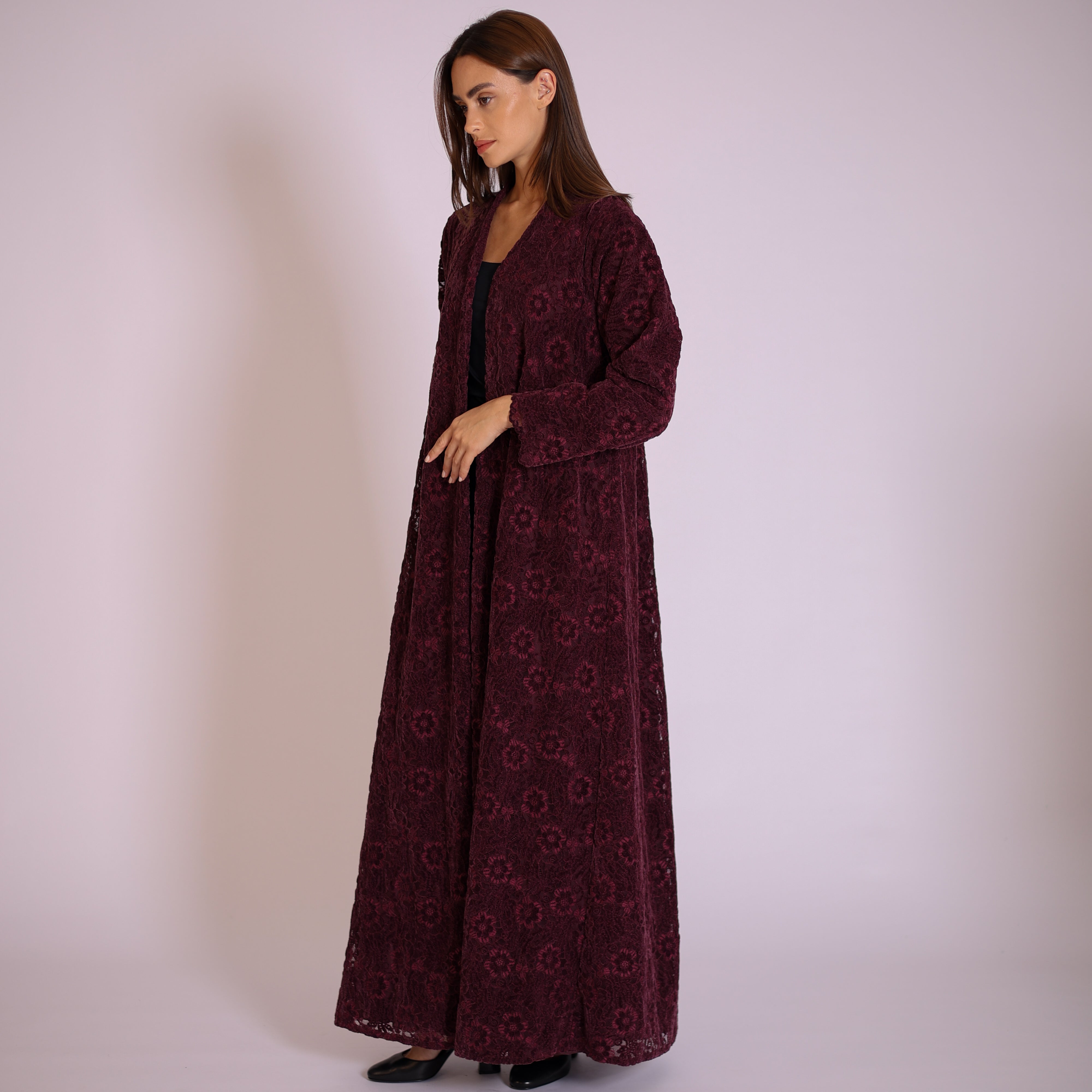 Velvet Lace - Maroon