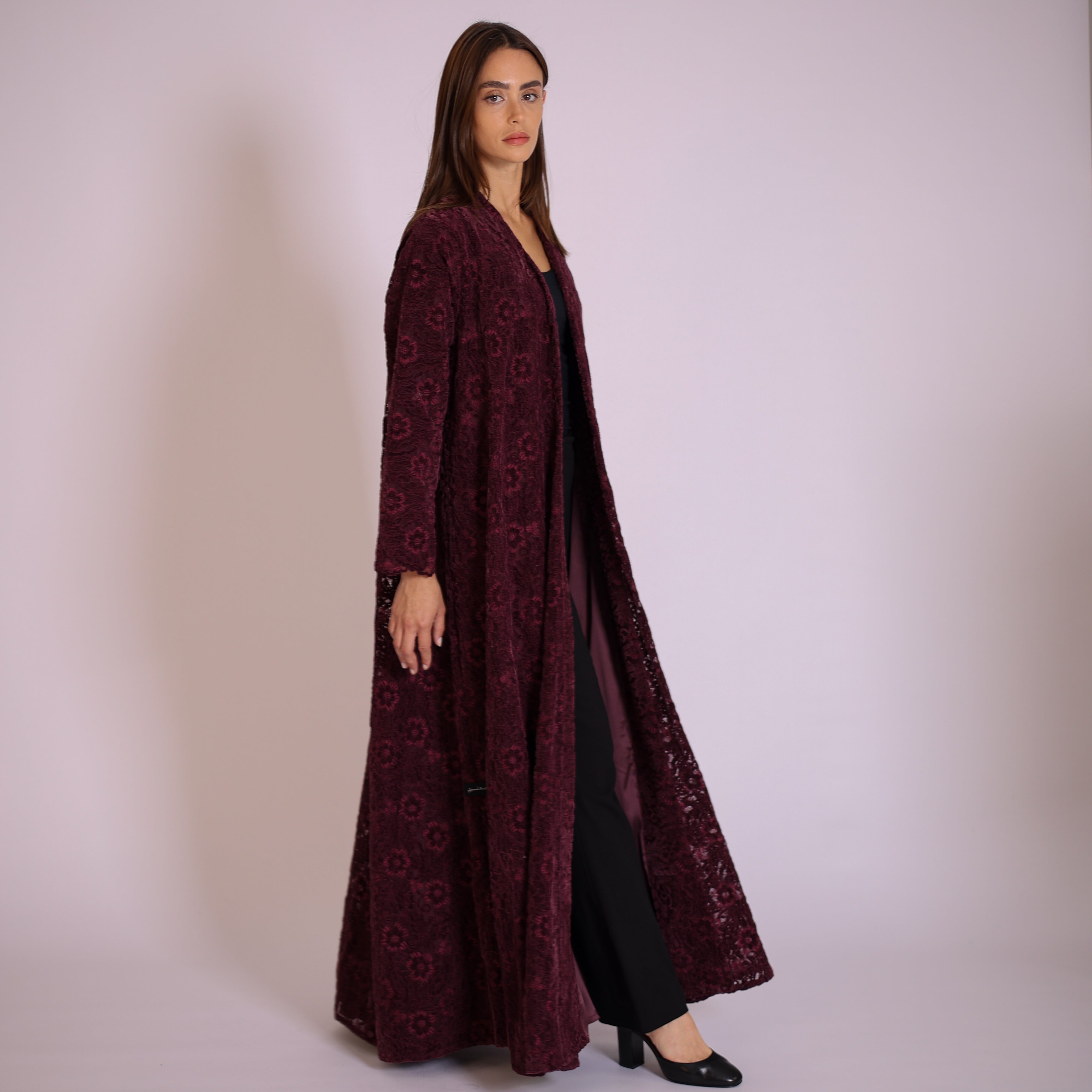 Velvet Lace - Maroon