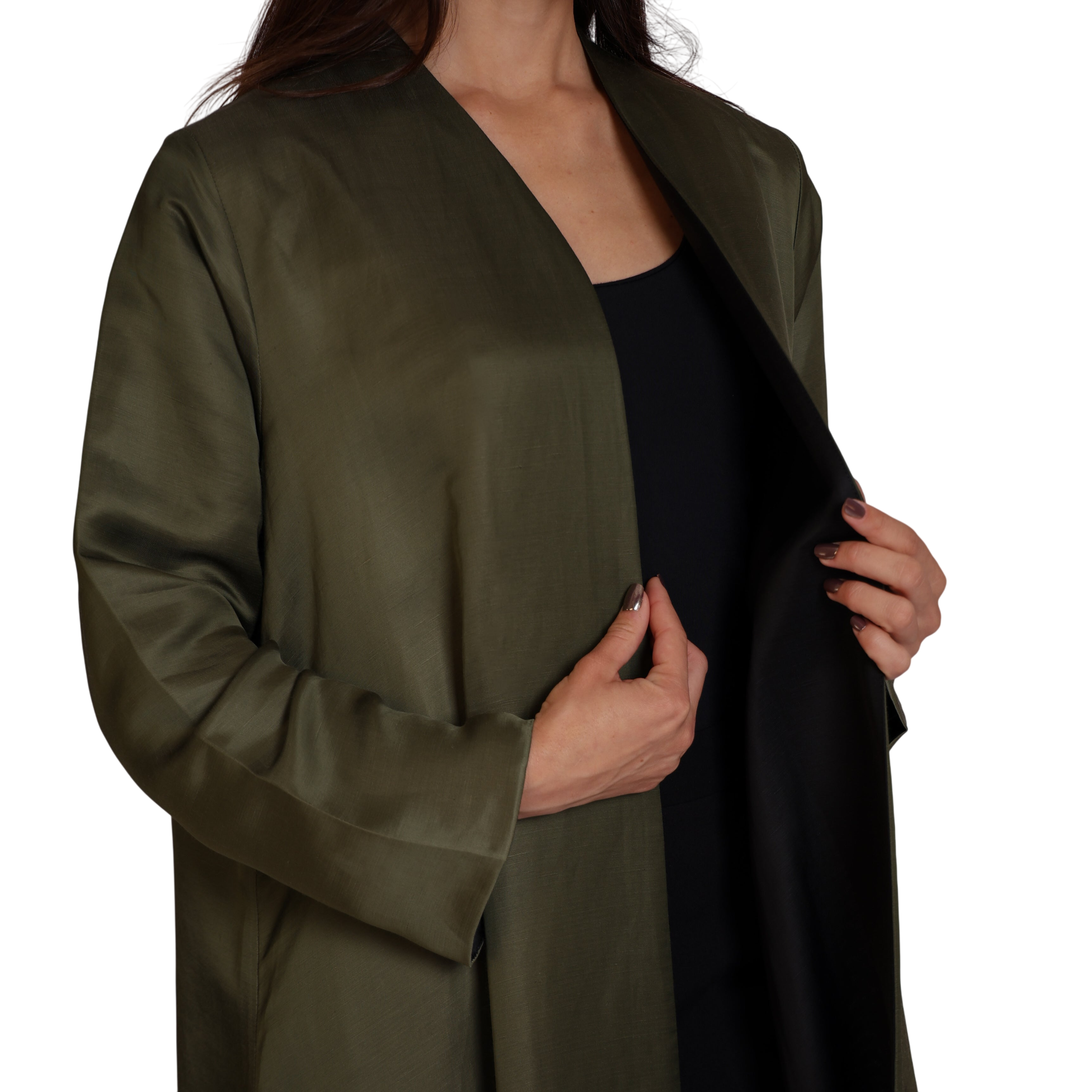 Double-Face SILK - SAGE/BLACK