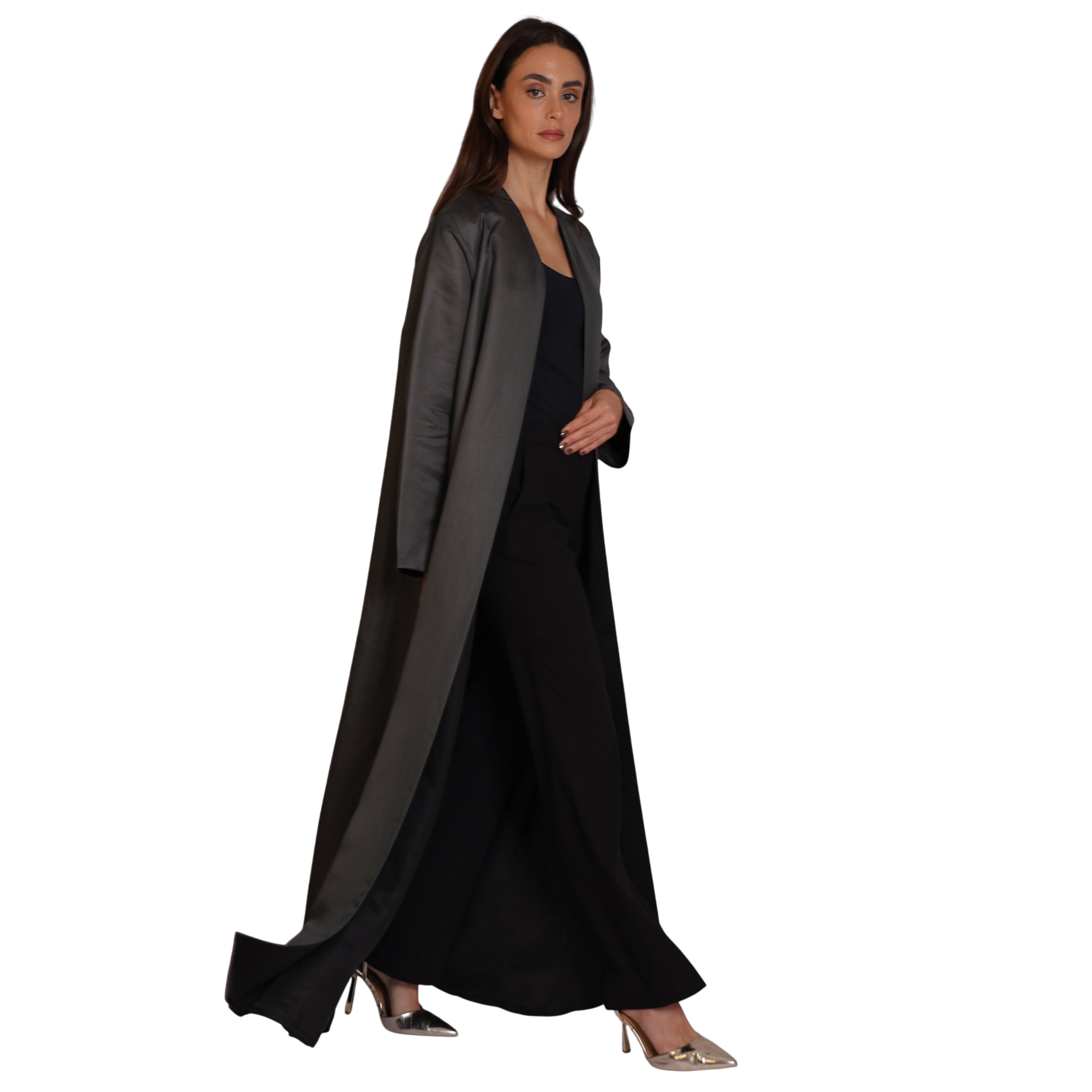 Double-Face SILK - GRAY/BLACK
