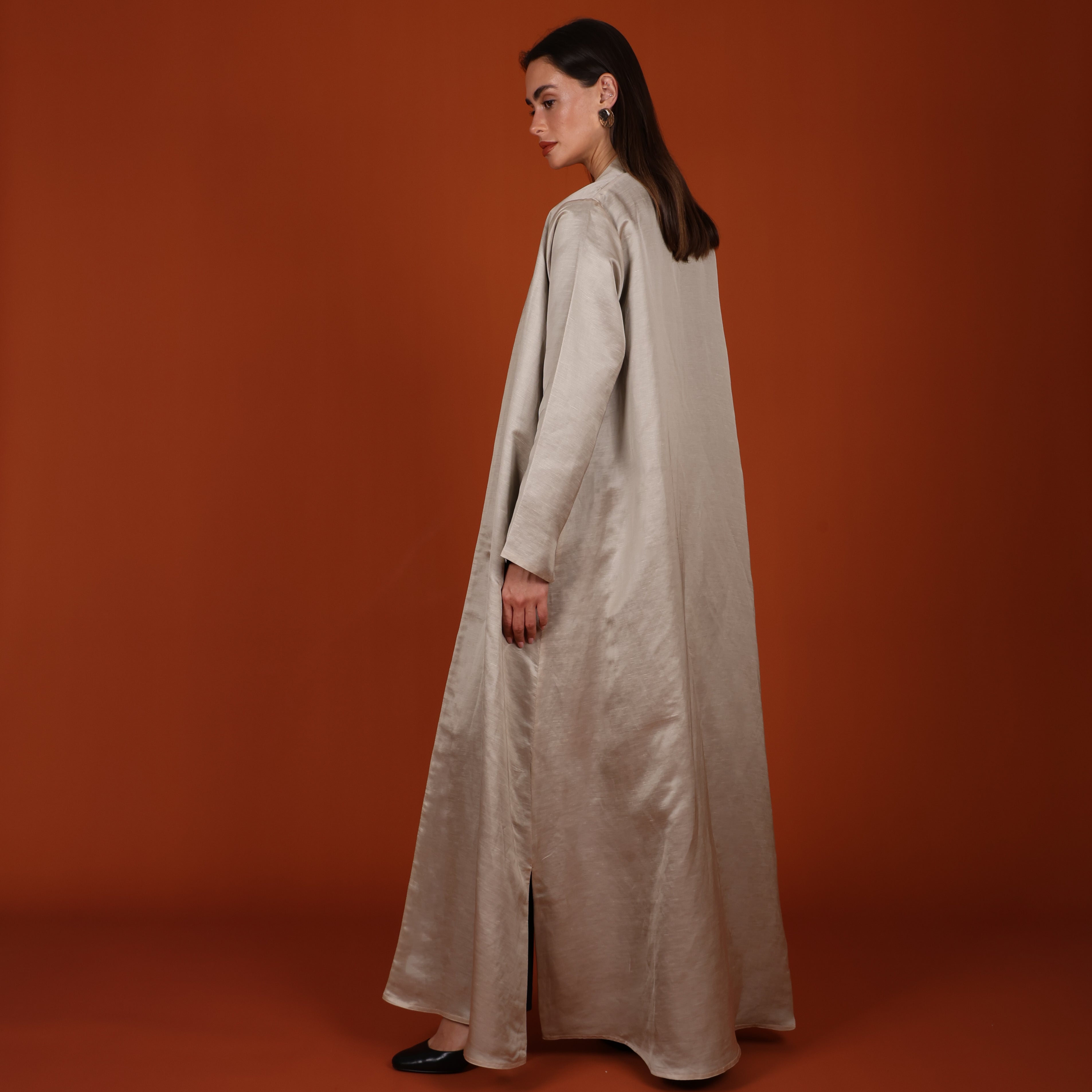 Double-Face SILK - BEIGE/BLACK