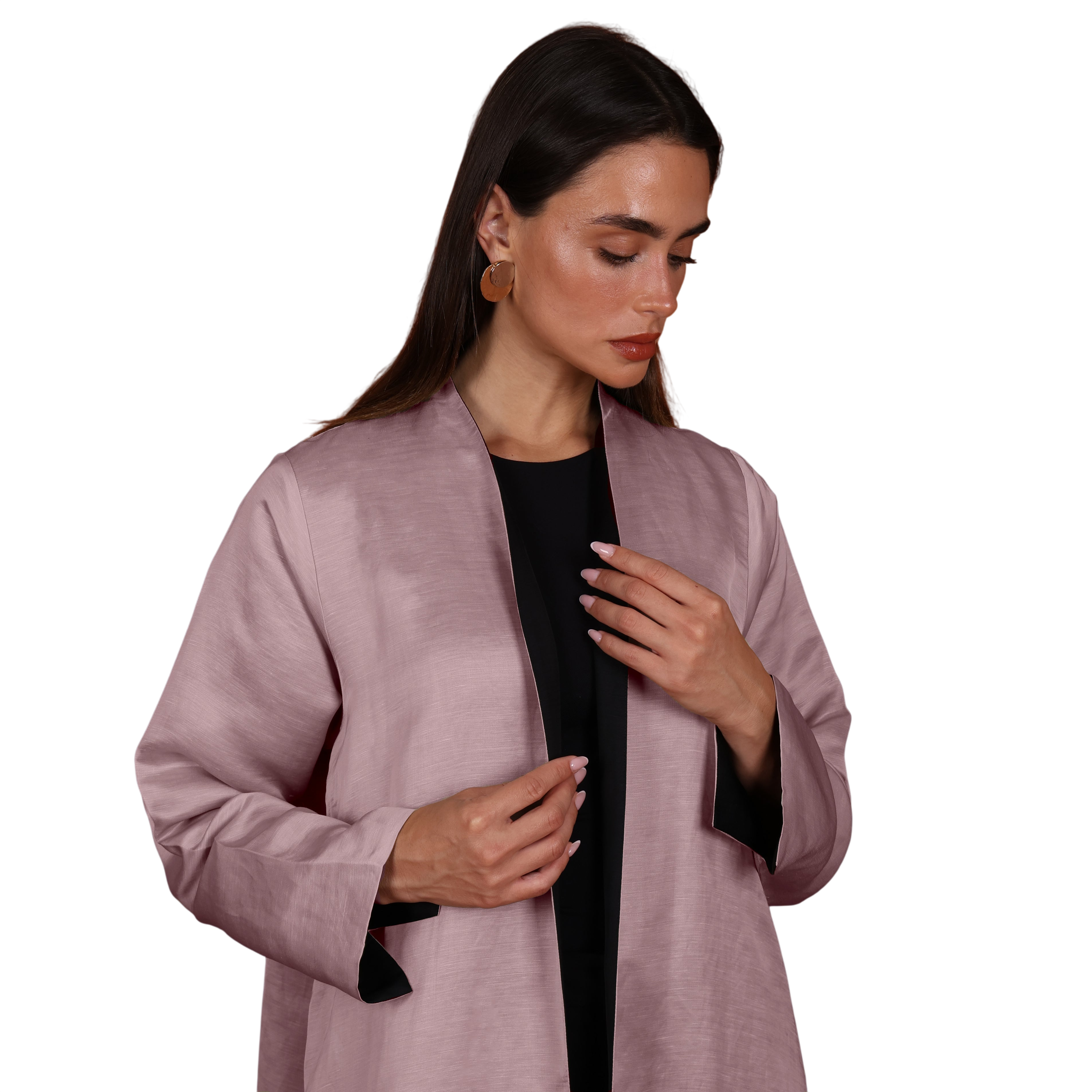 Double-Face SILK - PINK/BLACK