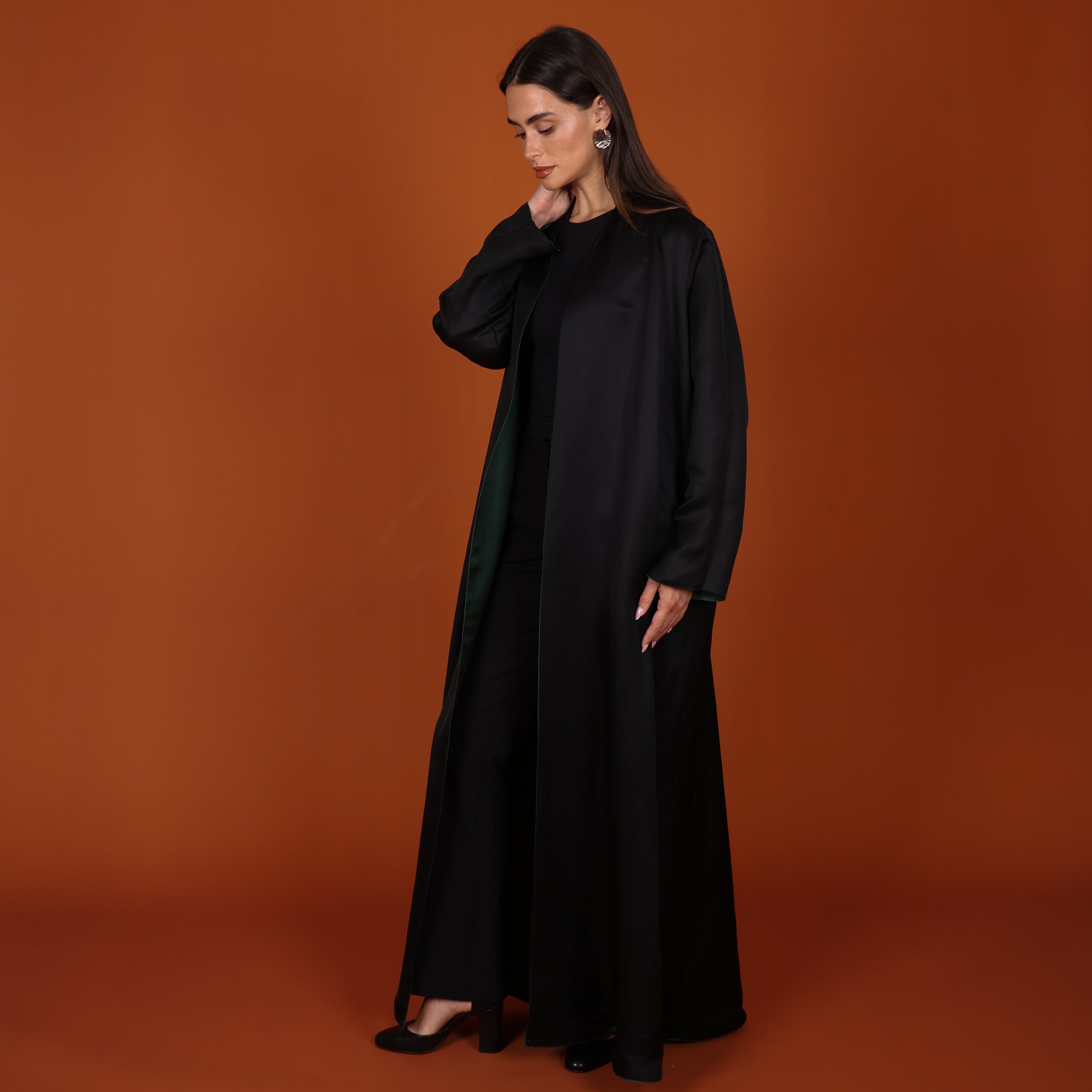 Double-Face SILK - GREEN/BLACK