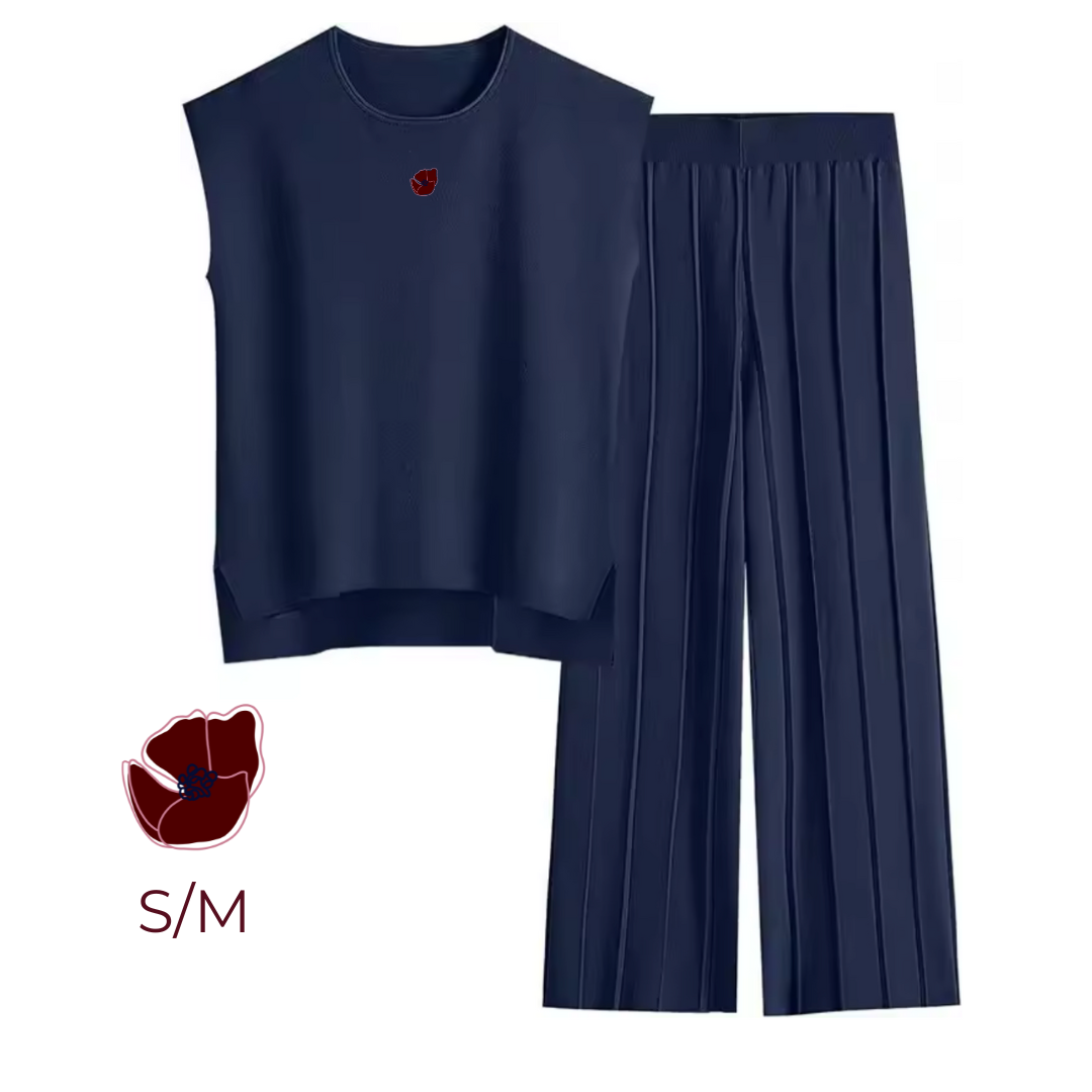 Navy - T-Shirt with Pants