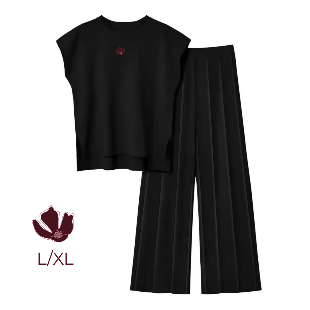 Black - T-Shirt with Pants